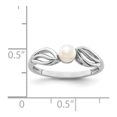 Sterling Silver Freshwater Cultured Pearl Ring – view 4