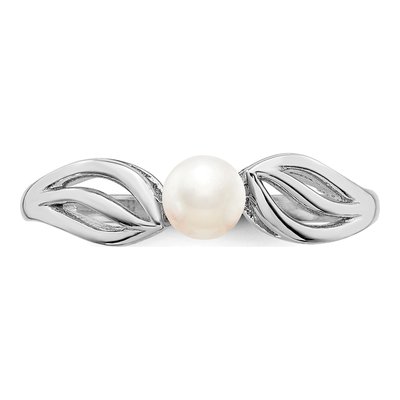 Sterling Silver Freshwater Cultured Pearl Ring – view 5