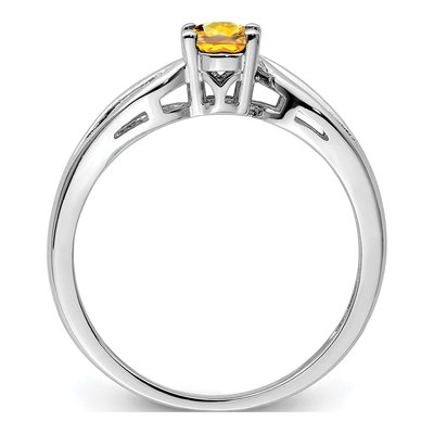 Sterling Silver Citrine Ring – view 3