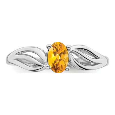 Sterling Silver Citrine Ring – view 6