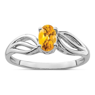 Sterling Silver Citrine Ring
