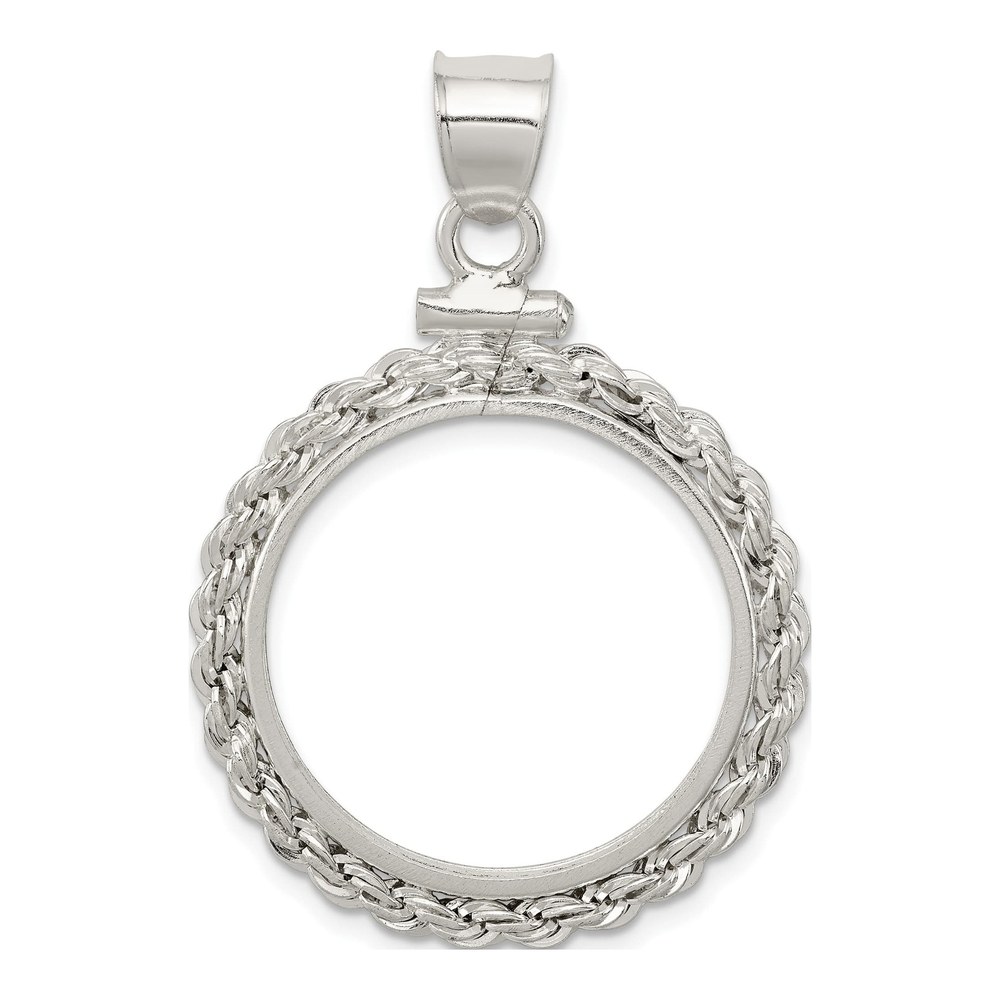 Sterling Silver Coin Bezel Pendant