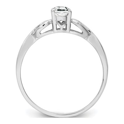 Sterling Silver White Topaz Ring – view 3