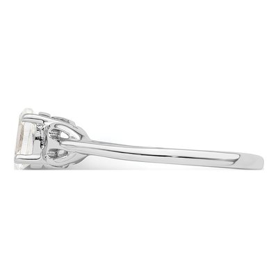 Sterling Silver White Topaz Ring – view 4
