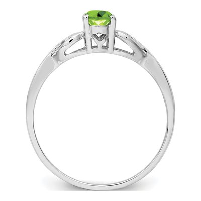 Sterling Silver Peridot Ring – view 3