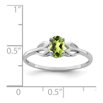 Sterling Silver Peridot Ring – view 5