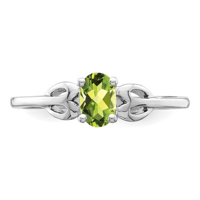 Sterling Silver Peridot Ring – view 6