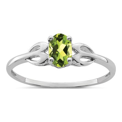 Sterling Silver Peridot Ring