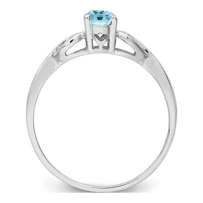 Sterling Silver Swiss Blue Topaz Ring – view 3
