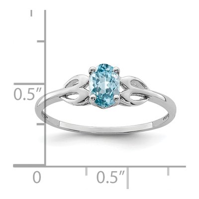 Sterling Silver Swiss Blue Topaz Ring – view 5