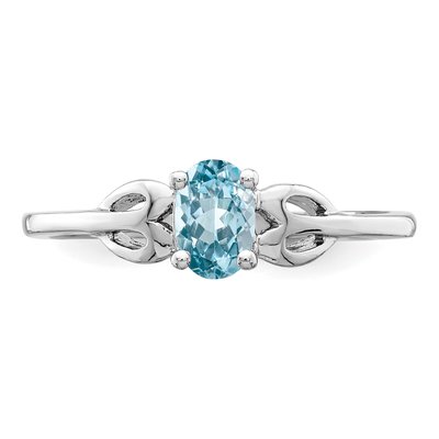 Sterling Silver Swiss Blue Topaz Ring – view 6