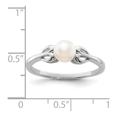 Sterling Silver Freshwater Cultured Pearl Ring – view 4