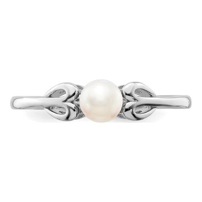 Sterling Silver Freshwater Cultured Pearl Ring – view 5