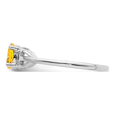 Sterling Silver Citrine Ring – view 4