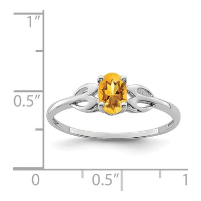 Sterling Silver Citrine Ring – view 5