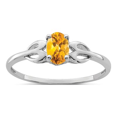 Sterling Silver Citrine Ring
