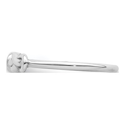 Sterling Silver White Topaz Infinity Ring – view 5
