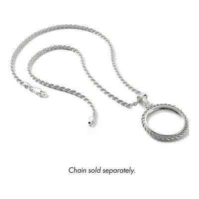Sterling Silver Susan Anthony Coin Bezel Pendant – view 6