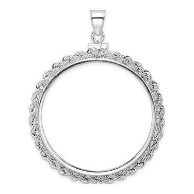 Sterling Silver Coin Bezel Pendant – view 4