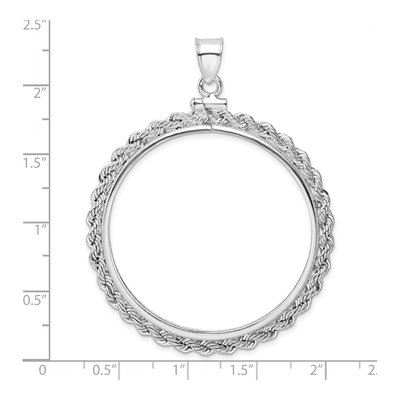 Sterling Silver Coin Bezel Pendant – view 5