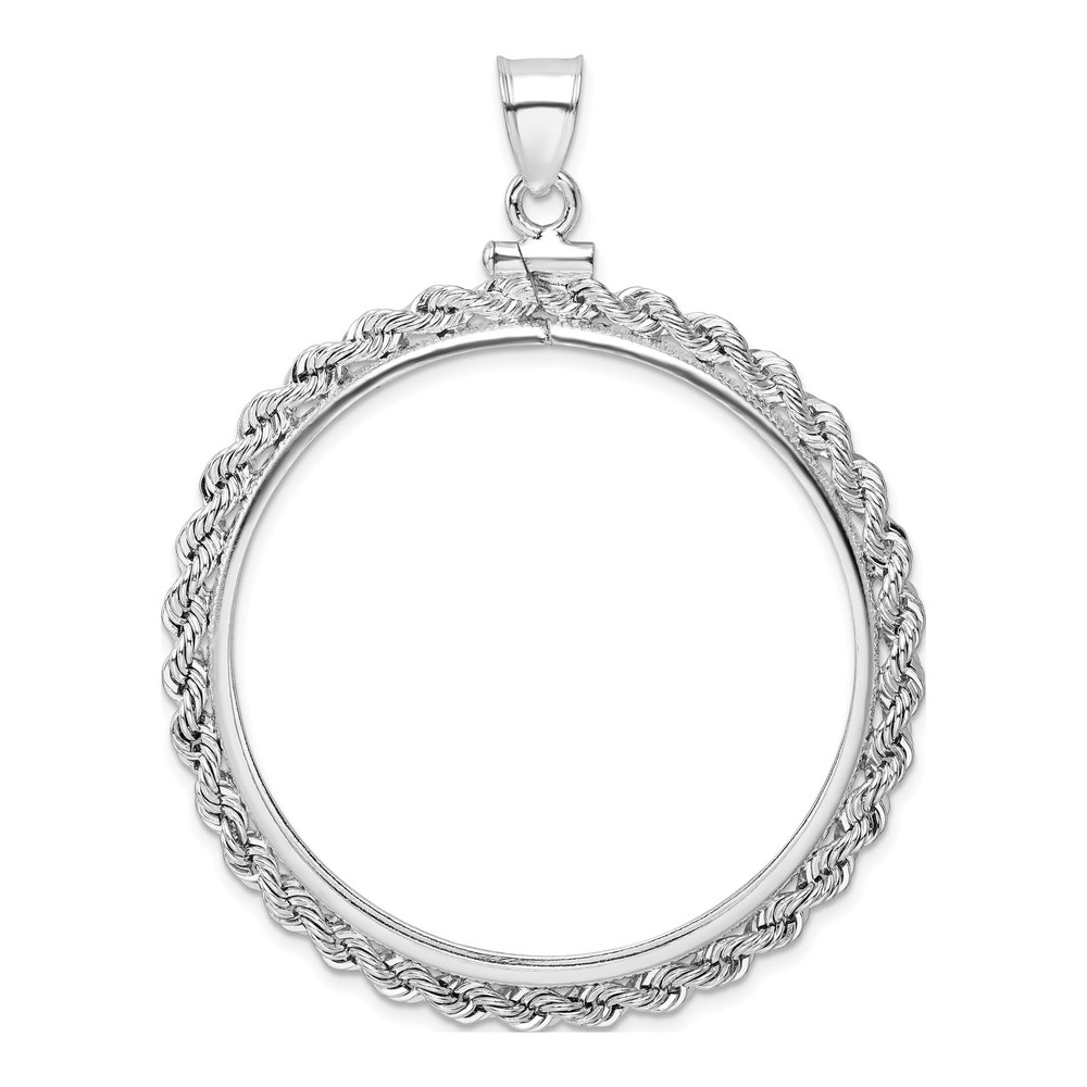 Sterling Silver Coin Bezel Pendant
