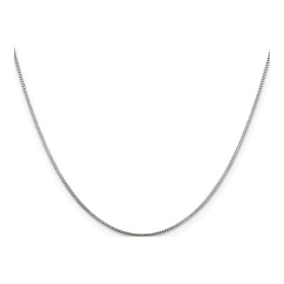 Sterling Silver 0.8mm Box Chain – view 2