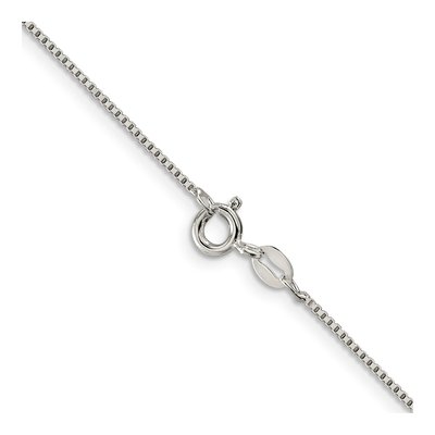 Sterling Silver 0.9mm Box Chain – view 3