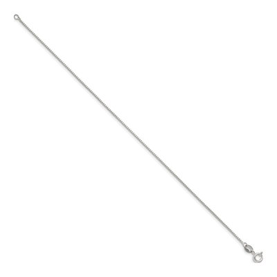 Sterling Silver 0.9mm Box Chain Bracelet – view 2