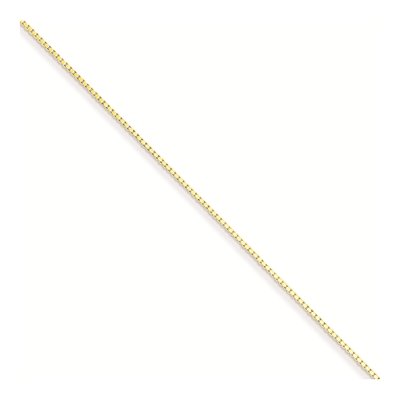 Gold-Plated Sterling Silver 0.9mm Box Chain