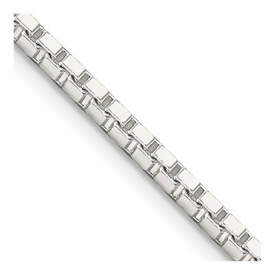Sterling Silver 2.5mm Box Chain