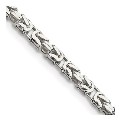 Sterling Silver 2.5mm Byzantine Chain