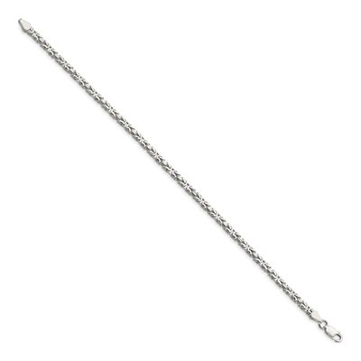 Sterling Silver 2.5mm Byzantine Chain Bracelet – view 2