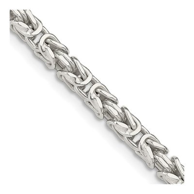 Sterling Silver 3.25mm Byzantine Chain