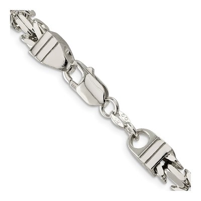 Sterling Silver 6mm Byzantine Chain – view 3