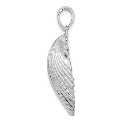 Sterling Silver Scallop Shell Pendant – view 3