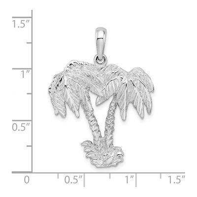 Sterling Silver Double Palm Tree Pendant – view 5
