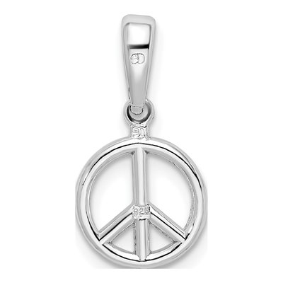 Sterling Silver Kids' Peace Symbol Pendant – view 4