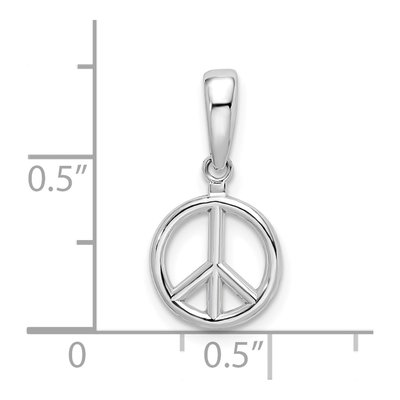 Sterling Silver Kids' Peace Symbol Pendant – view 5