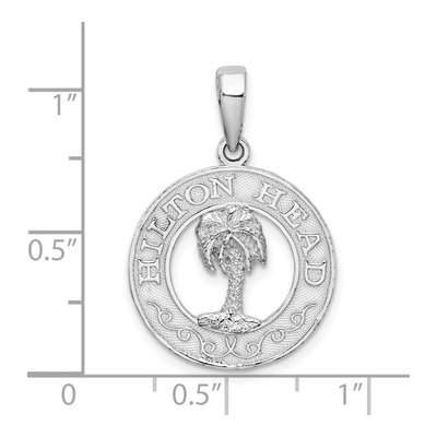 Sterling Silver Hilton Head Palm Tree Pendant – view 5