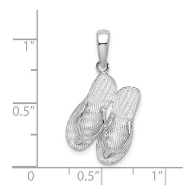 Sterling Silver Flip Flop Pendant – view 5