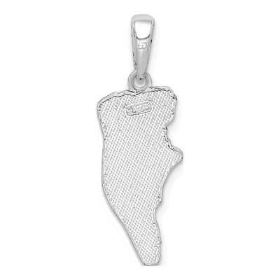Sterling Silver Hilton Head Map Pendant – view 4