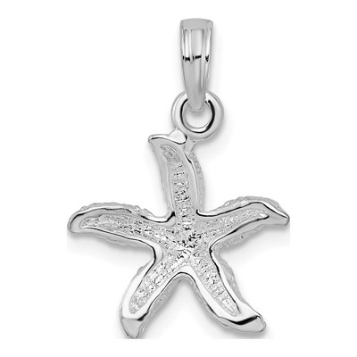 Sterling Silver Small Starfish Pendant – view 4