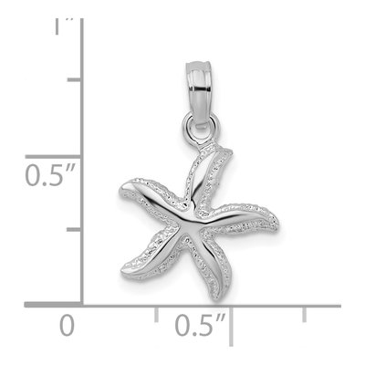 Sterling Silver Small Starfish Pendant – view 5