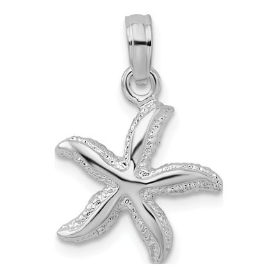 Sterling Silver Small Starfish Pendant