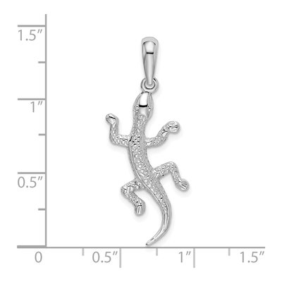 Sterling Silver Gecko Pendant – view 5