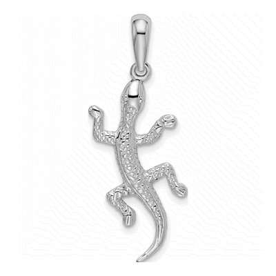 Sterling Silver Gecko Pendant