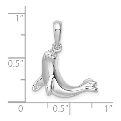Sterling Silver Seal Pendant – view 5