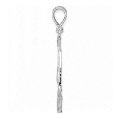 Sterling Silver Sailboat on Water Pendant – view 3