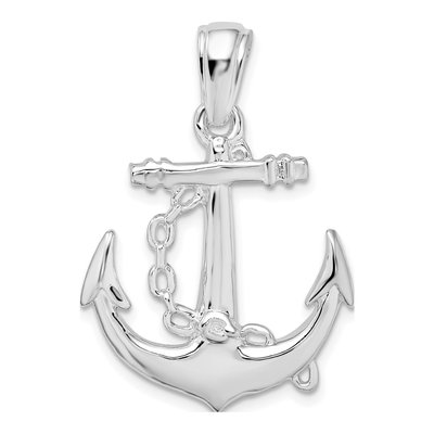 Sterling Silver Anchor Pendant
