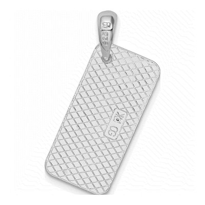 Sterling Silver Key West License Pendant – view 4